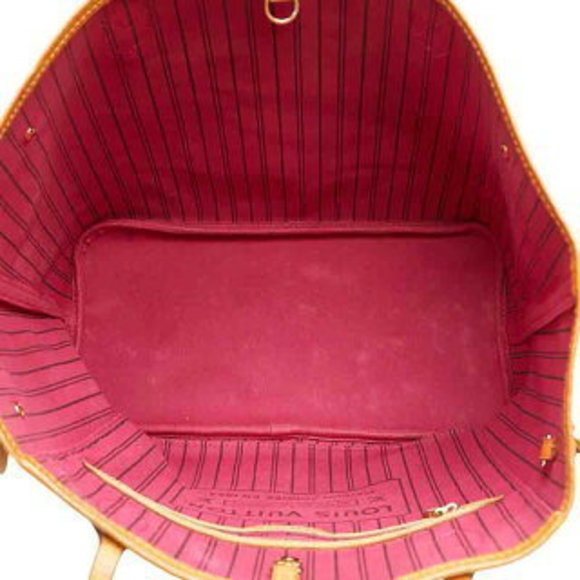 Louis Vuitton Monogram Neverfull MM Tote Brown Leather - Picture 5 of 8